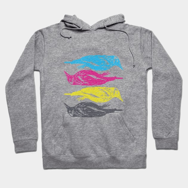 Ravens CMYK Hoodie by Exosam